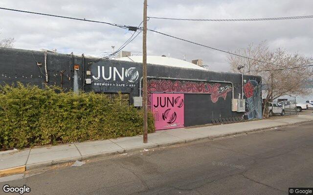 Street-level view of JUNO Brewery + Cafe + Art