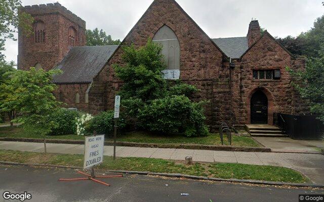 Street-level view of St. John's Episcopal Church Parish Hall