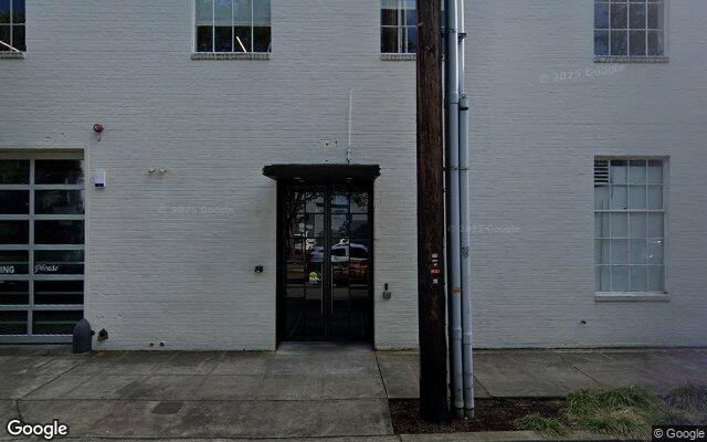 Street-level view of Rae Loft at The Bakery Building