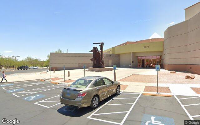 Street-level view of Summerlin Library Performing Arts Center