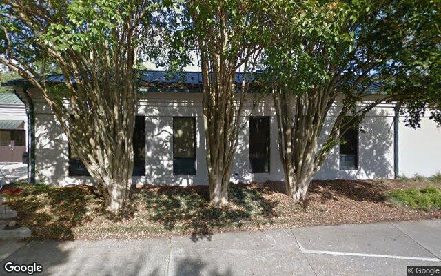 Street-level view of Dunwoody Library (Spruills Center Courtyard)
