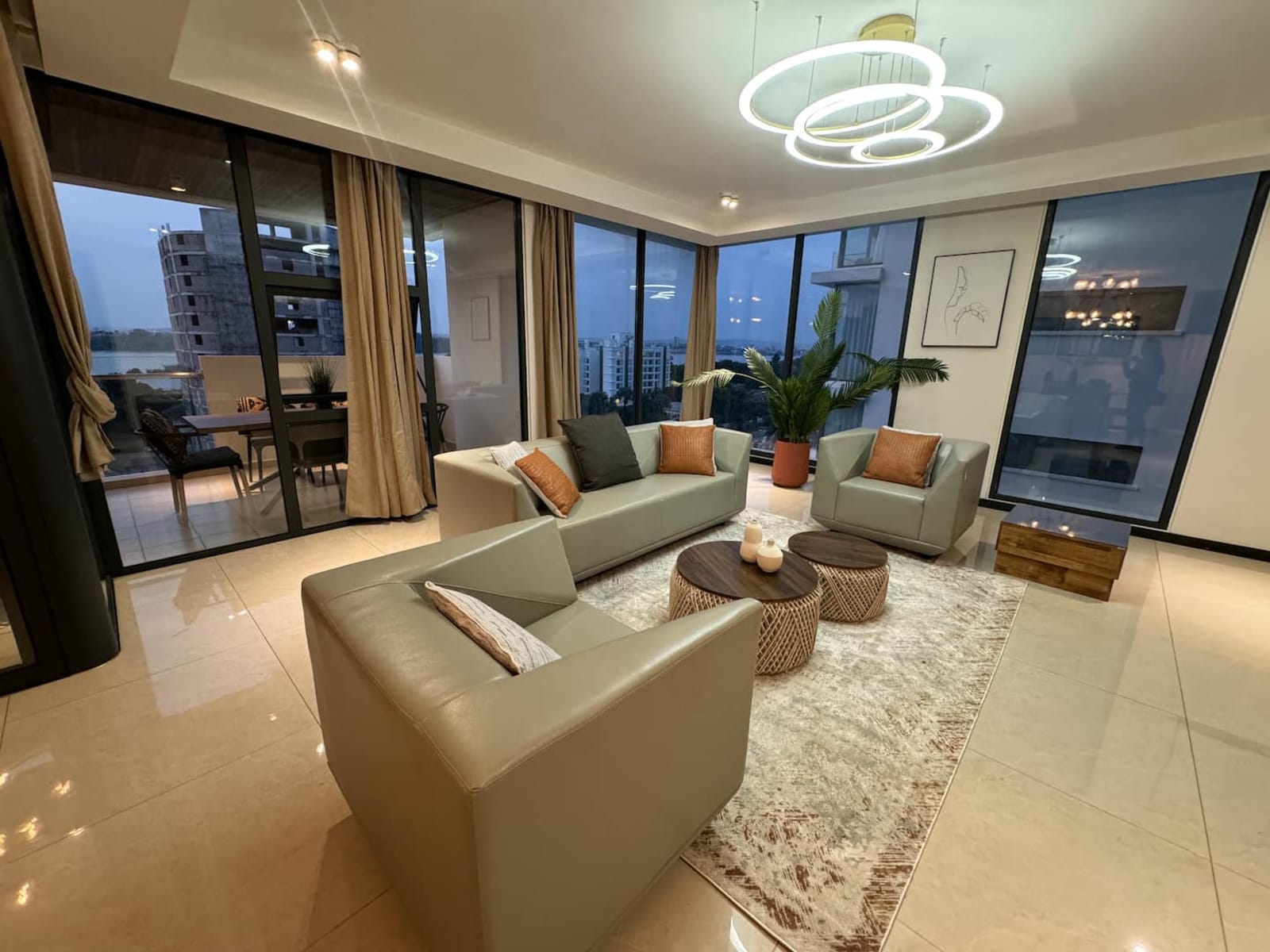 Gombe - Grand 3 chambres avec piscine sur le toit et vue fleuve Congo — photo 3
