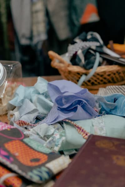 ワークショップで使用するハギレ