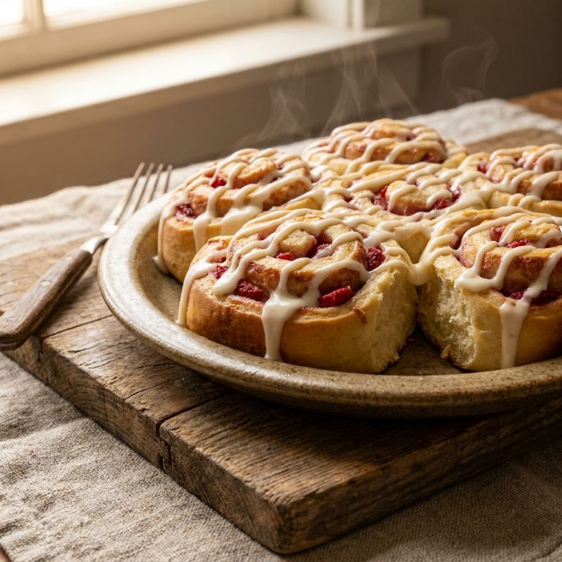 The Best Strawberry Cheesecake Sweet Rolls