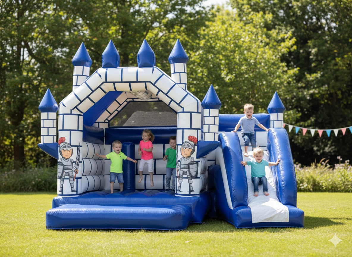 Château Médiéval bleu