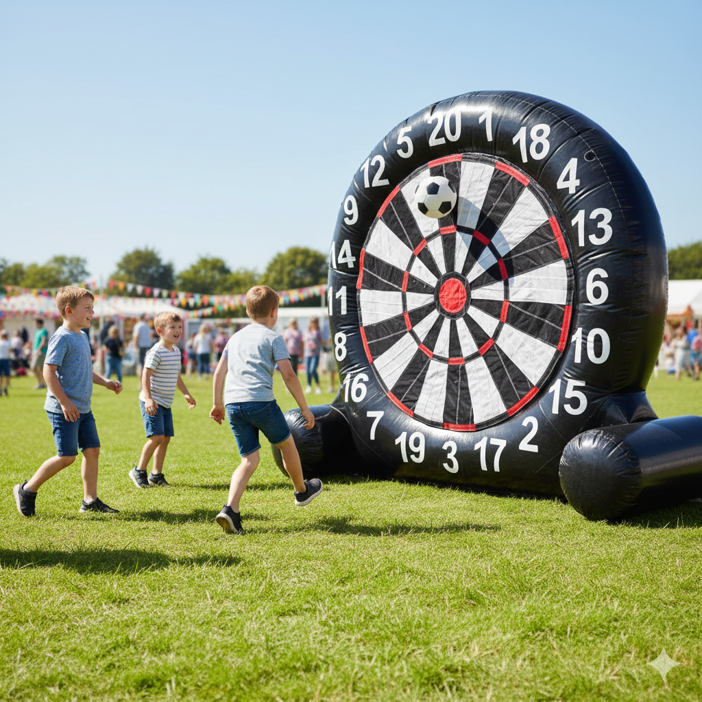 Cible gonflable Foot type Fléchettes