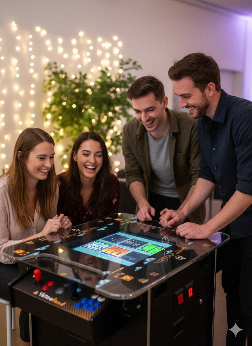 Table de jeux vidéo d’arcade vintage