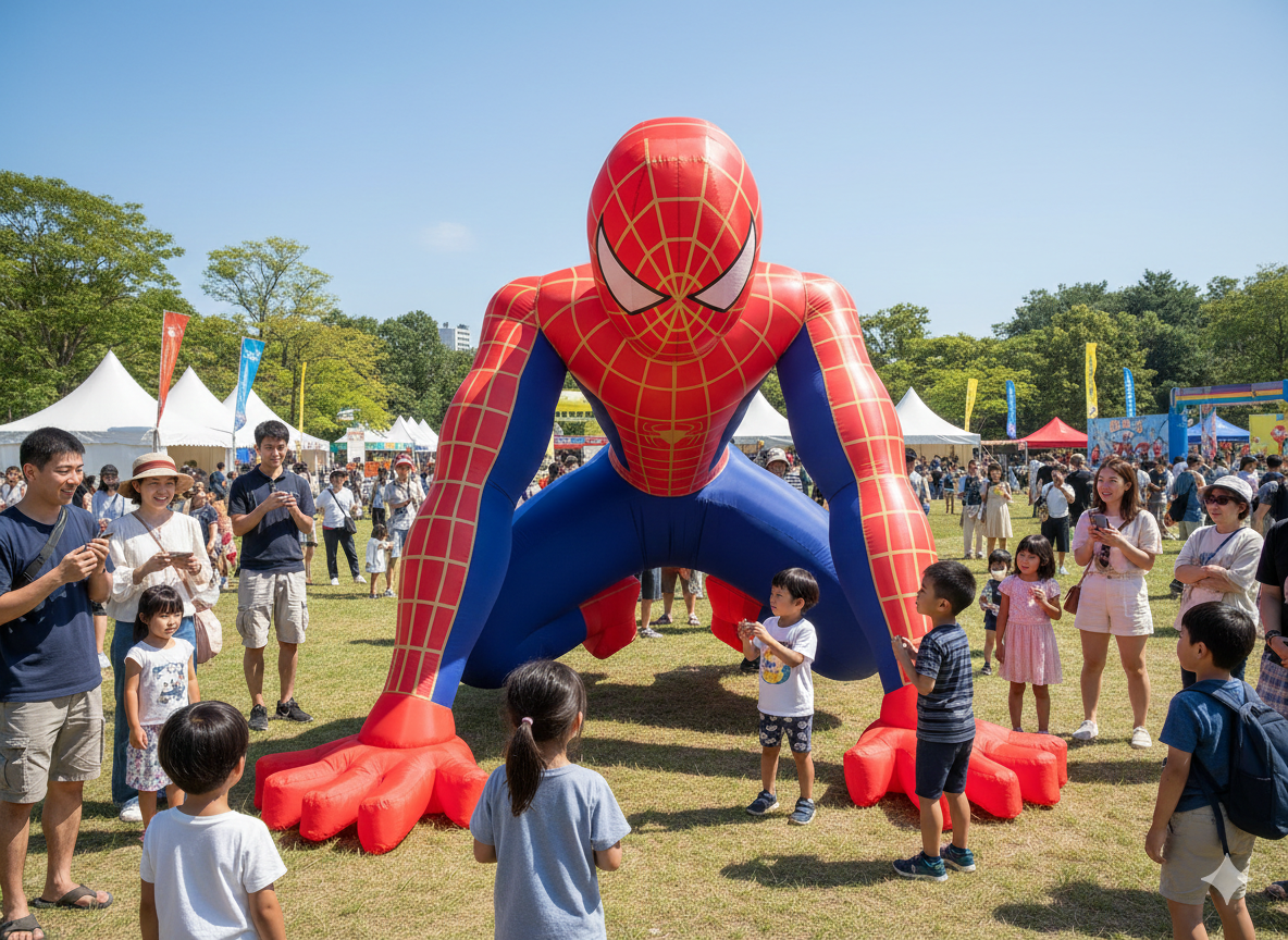 Spiderman gonflable XXL