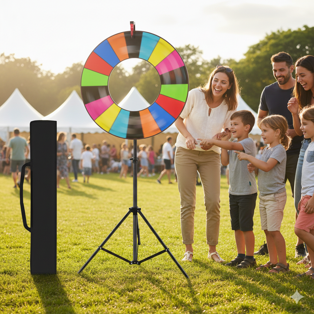 Roue de la chance sur pied