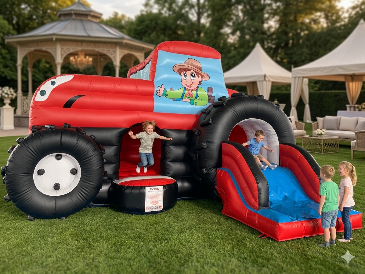 Bouncer Toboggan Tracteur