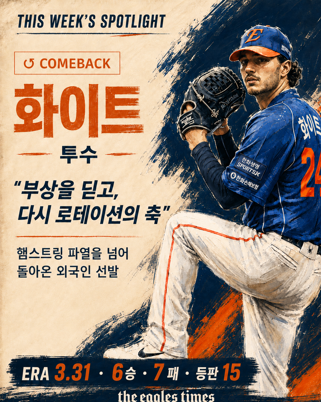 THIS WEEK'S SPOTLIGHT — 화이트 · 부상을 딛고 로테이션의 축