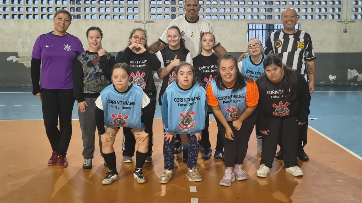 Corinthians apresenta time feminino de Futsal Down na Arena