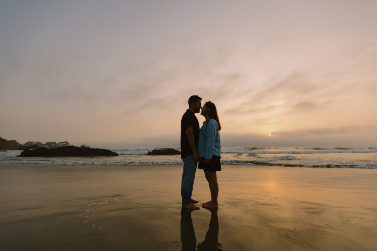 Save the date Sandra & Jeremy — retrato 2