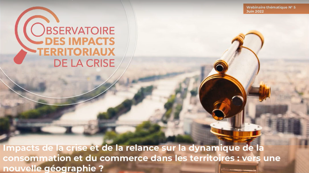 Photo de description du webinaire Impacts de la crise sur la dynamique de la consommation et du commerce dans les territoires