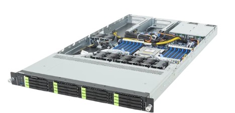 Gigabyte R163-ZG6 Rack Server - AMD EPYC™ 9005/9004 - 1U UP 1 x PCIe Gen5 GPU - 4