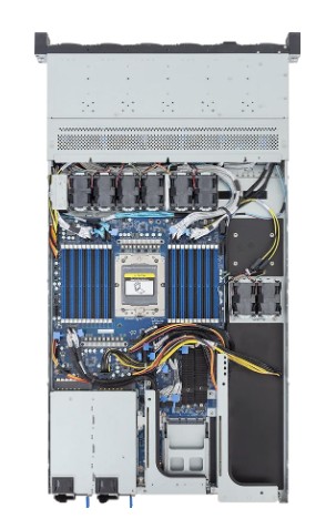 Gigabyte R163-ZG2 Rack Server - AMD EPYC™ 9005/9004 - 1U UP 1 x PCIe Gen5 GPU - 4
