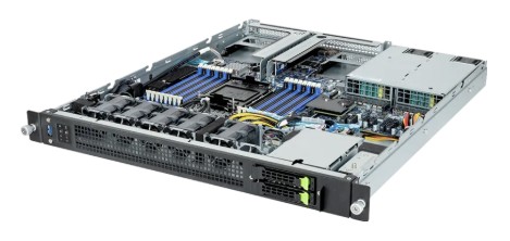 Gigabyte E163-S30-AAG1 Edge Server - 5th/4th Gen Intel® Xeon® Scalable - 1U UP 2-Bay Gen4 NVMe/SATA/SAS Titanium - 2
