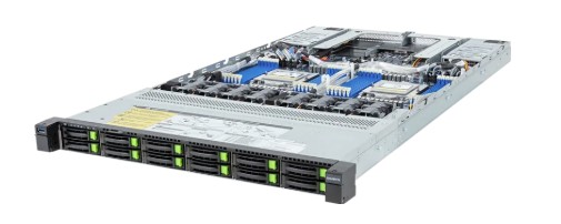 Gigabyte R183-Z94-AAV1 Rack Server - AMD EPYC™ 9005/9004 - 1U DP 12-Bay Gen5 NVMe/SATA/SAS-4 (12 x NVMe) Titanium - 2