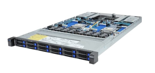 Gigabyte R183-Z92-AAV3 Rack Server - AMD EPYC™ 9005 - 1U DP 12-Bay SATA/SAS Titanium - 2