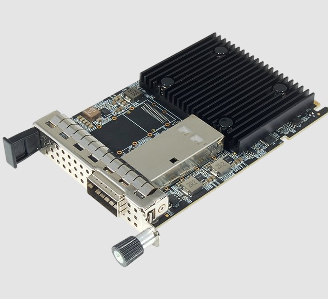 Broadcom NetXtreme Single Port 100 GbE QSFP56 OCP Network Adapter Card - N1100