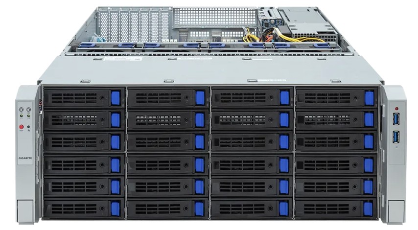 Gigabyte S453-S70-AAV1 Storage Server - 5th/4th Gen Intel® Xeon® Scalable - 4U DP 36+2-Bay SATA/SAS
