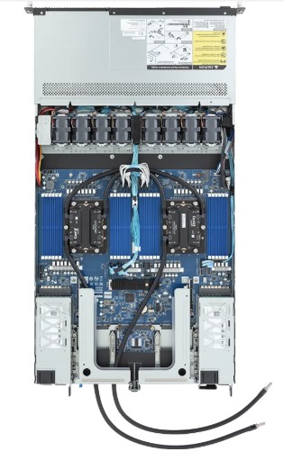 Gigabyte R183-Z90-LAD1 Rack Server - AMD EPYC™ 9005/9004 - 1U DP 4-Bay Gen4 NVMe/SATA/SAS DLC - 3