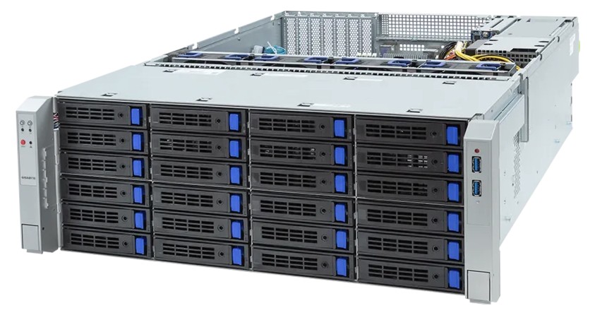 Gigabyte S453-S70-AAV1 Storage Server - 5th/4th Gen Intel® Xeon® Scalable - 4U DP 36+2-Bay SATA/SAS - 2