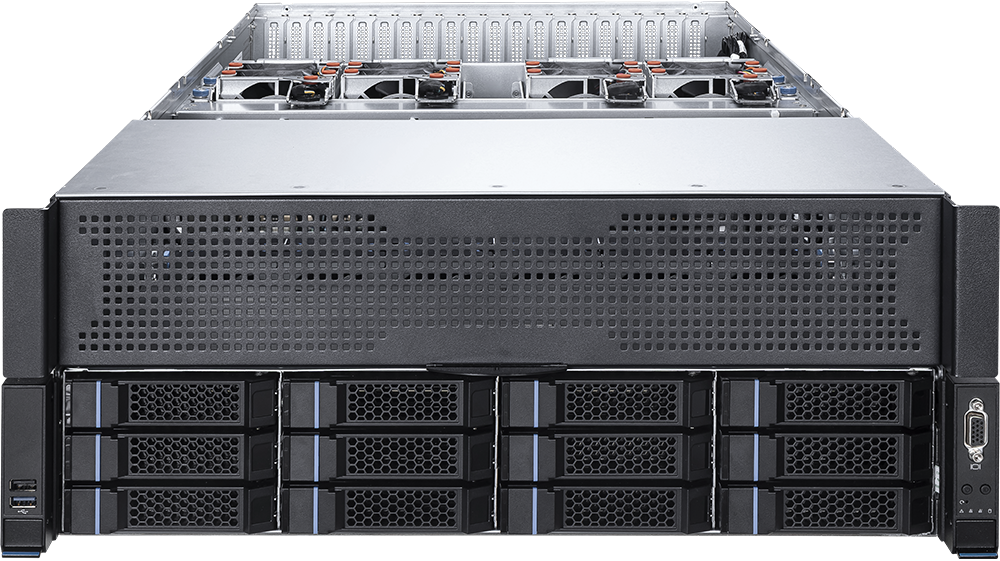 MSI 4U Dual Intel Xeon 4th/5th Gen 8-GPU Server Barebone (G4201RAS8U4-P5-Ti)