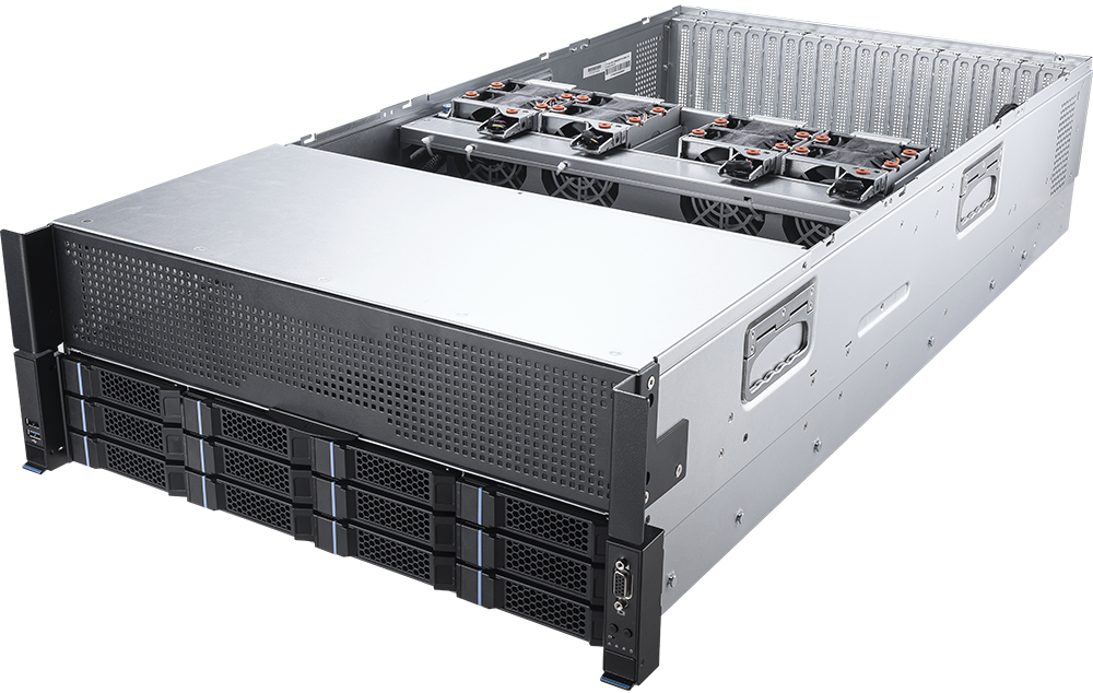 MSI 4U Dual Intel Xeon 4th/5th Gen 8-GPU Server Barebone (G4201RAS8U4-P5-Ti) - 2