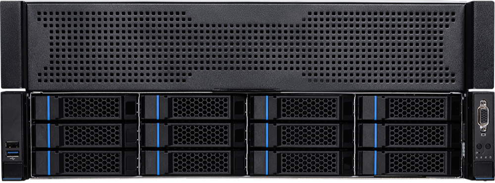 MSI 4U Dual Intel Xeon 4th/5th Gen 8-GPU Server Barebone (G4201RAS8U4-P5-Ti) - 4