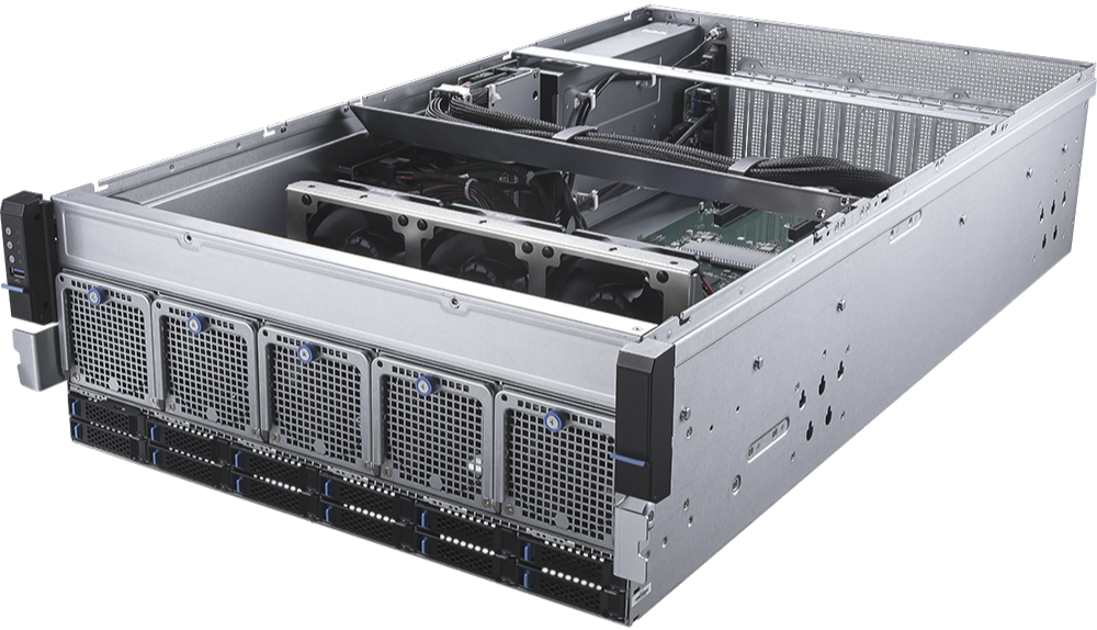 MSI 4U Single AMD EPYC 9005 4-GPU Server Barebone Air Cooled (G4101-05) - 2