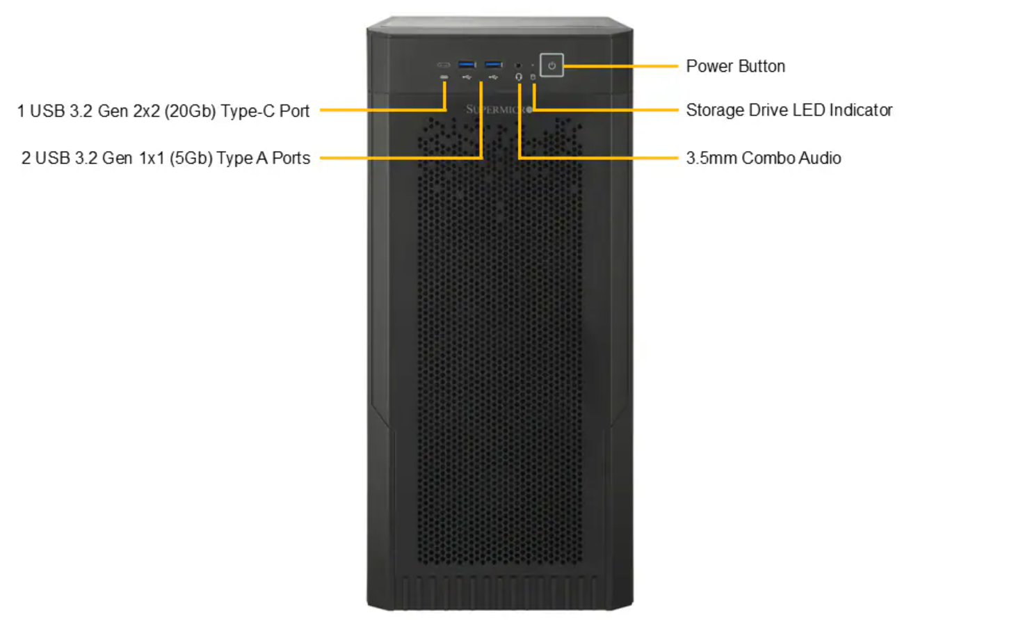 Supermicro Mid-Tower Intel Xeon 600 SuperWorkstation (SYS-532AW-TC) - 3