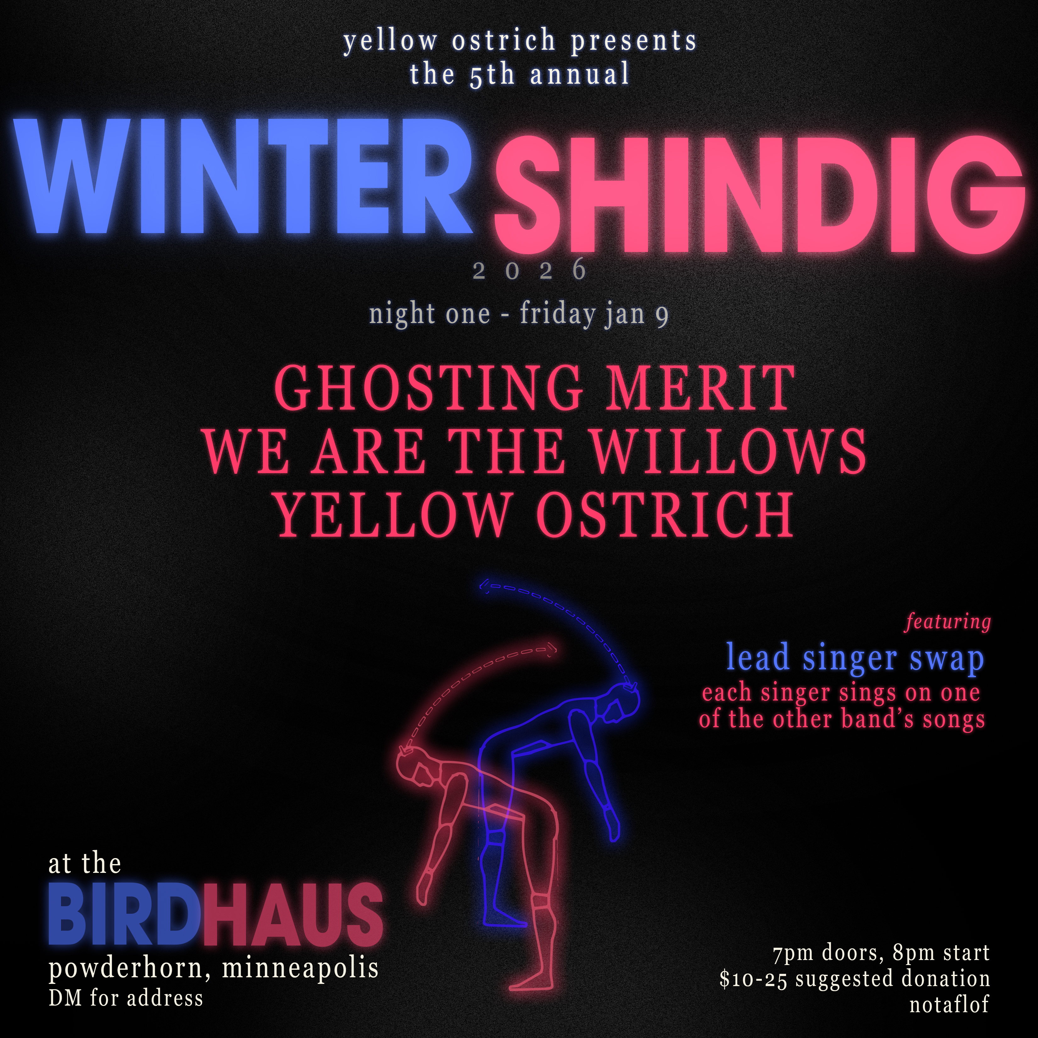 Yellow Ostrich Winter Shindig 2026 - Night Two (Fresh Cuts v7) flyer