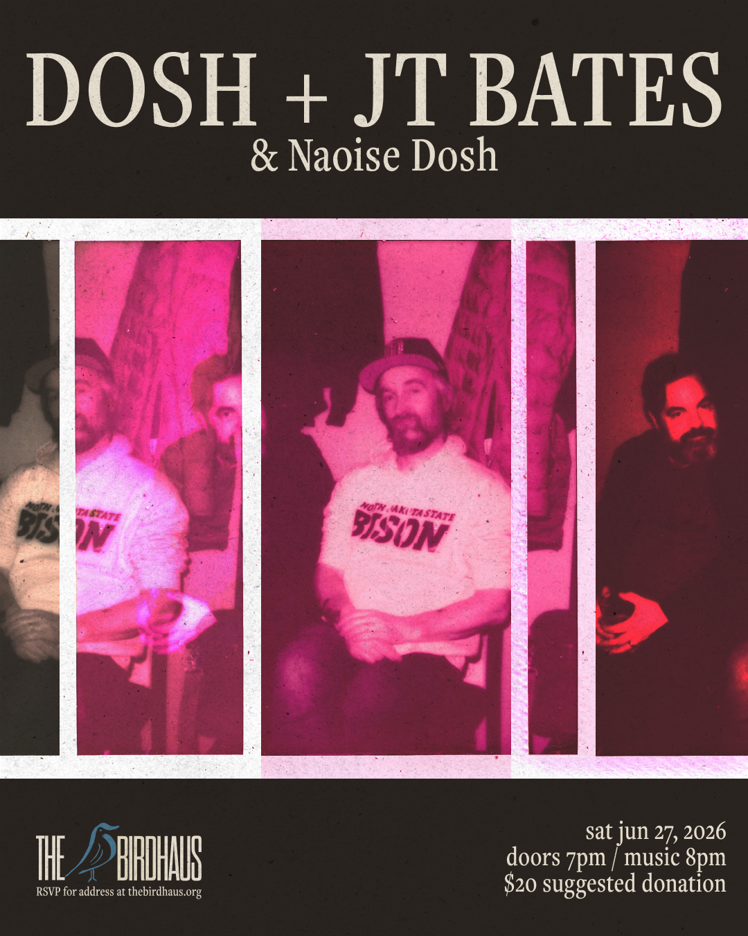 DOSH + JT BATES flyer
