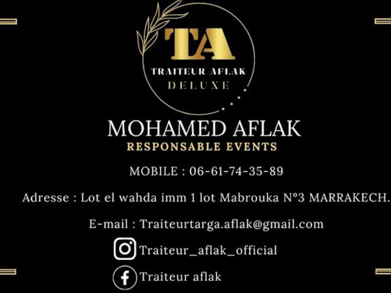 Traiteur Aflak deluxe Marrakech photo 3