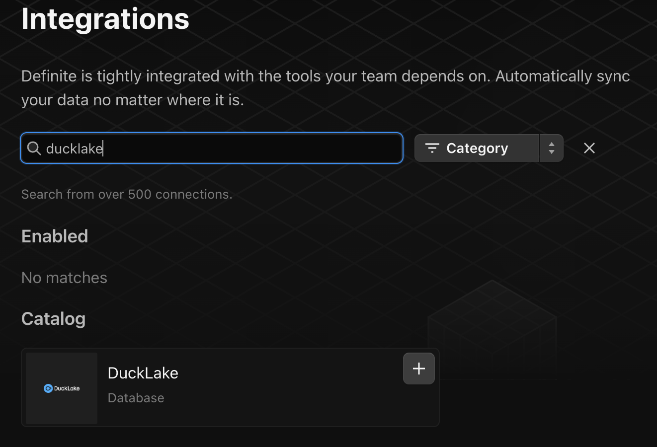 Ducklake Integration