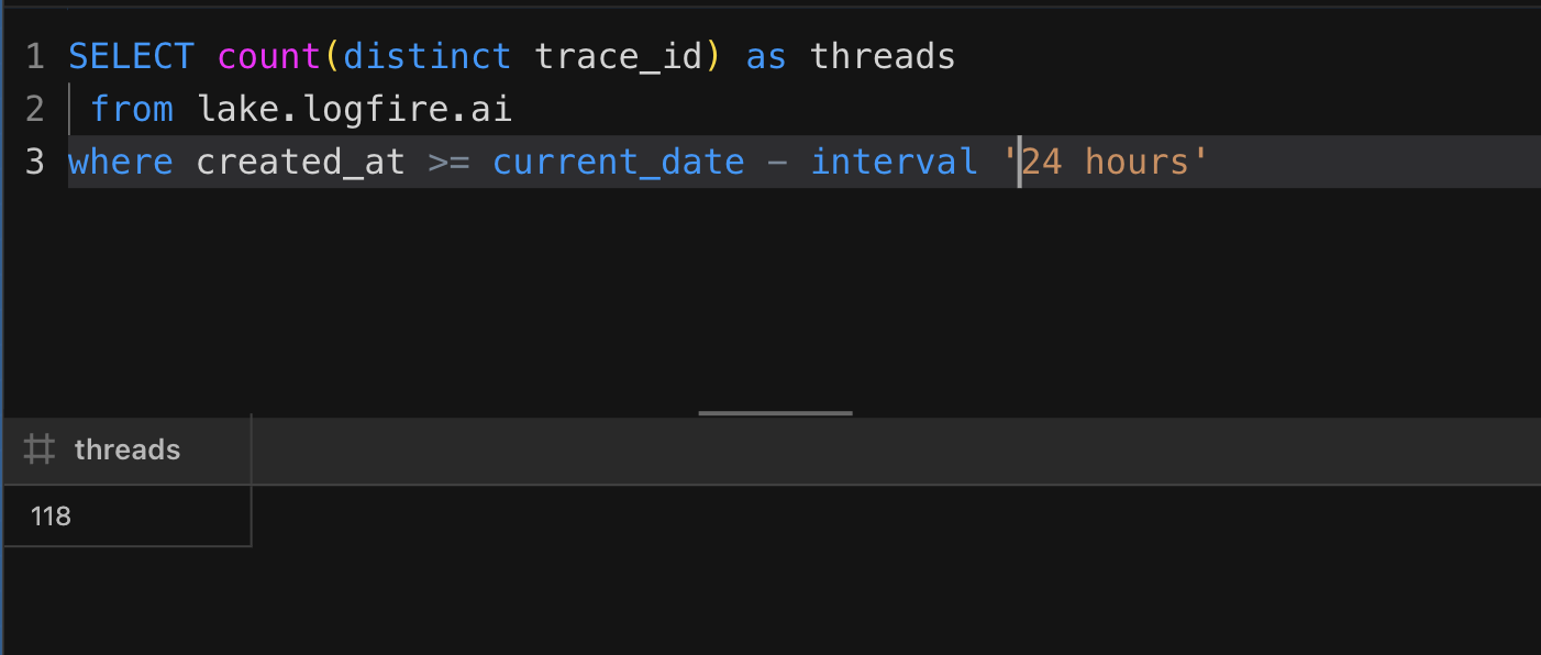 Query Agent Threads
