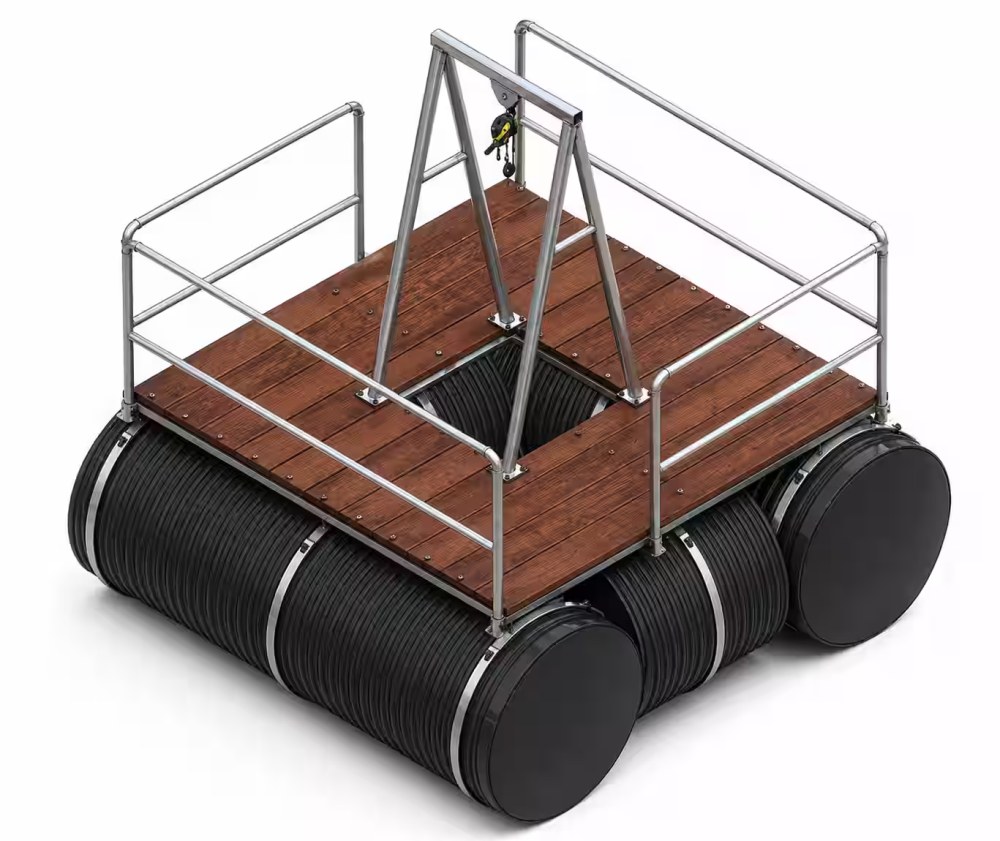 Manned floating pump platform Platform