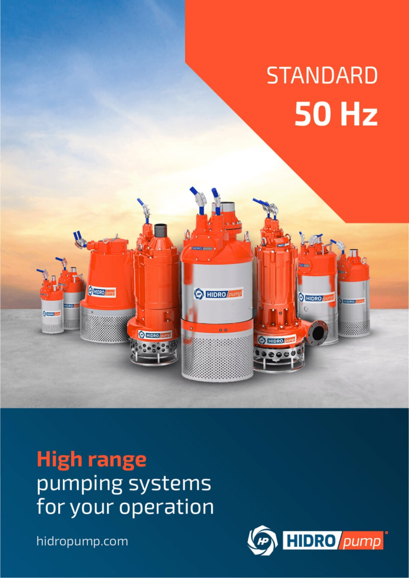 HIDROPUMP brochure cover — Standard range, 50 Hz