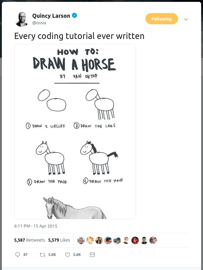 draw a horse quincy tweet
