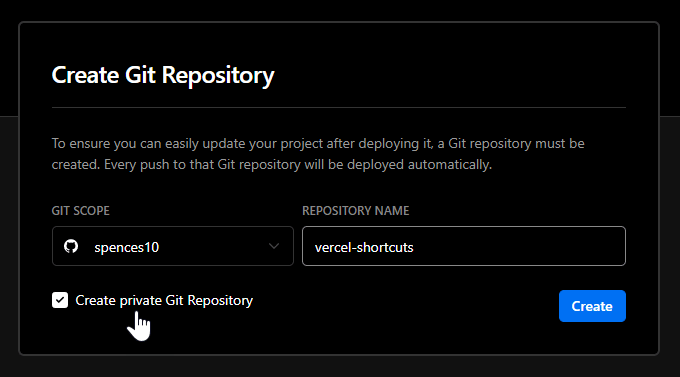 vercel-create-private-repo