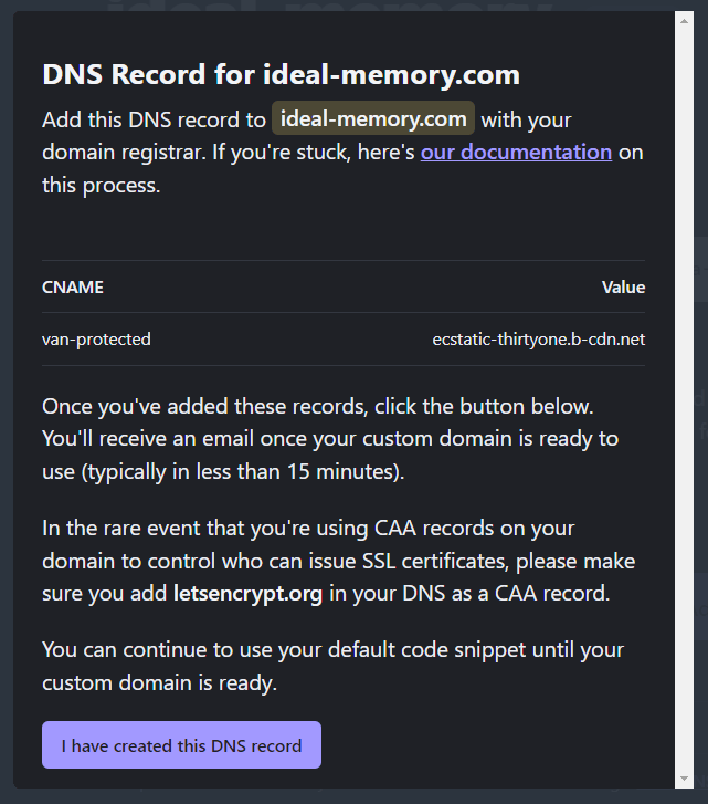fathom-domain-cname-dialogue