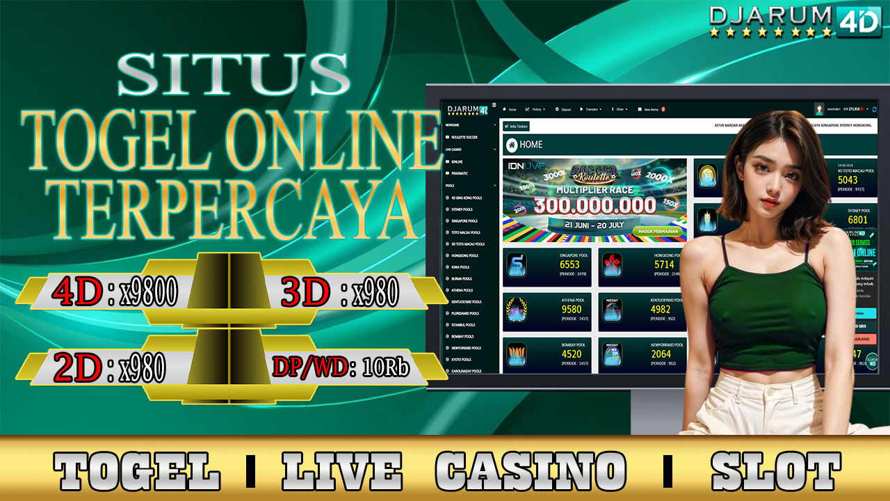 DJARUM4D SITUS TERPERCAYA BANDAR TOGEL ONLINE NO. 1 DI INDONESIA