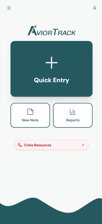 Avior Track Home Screen