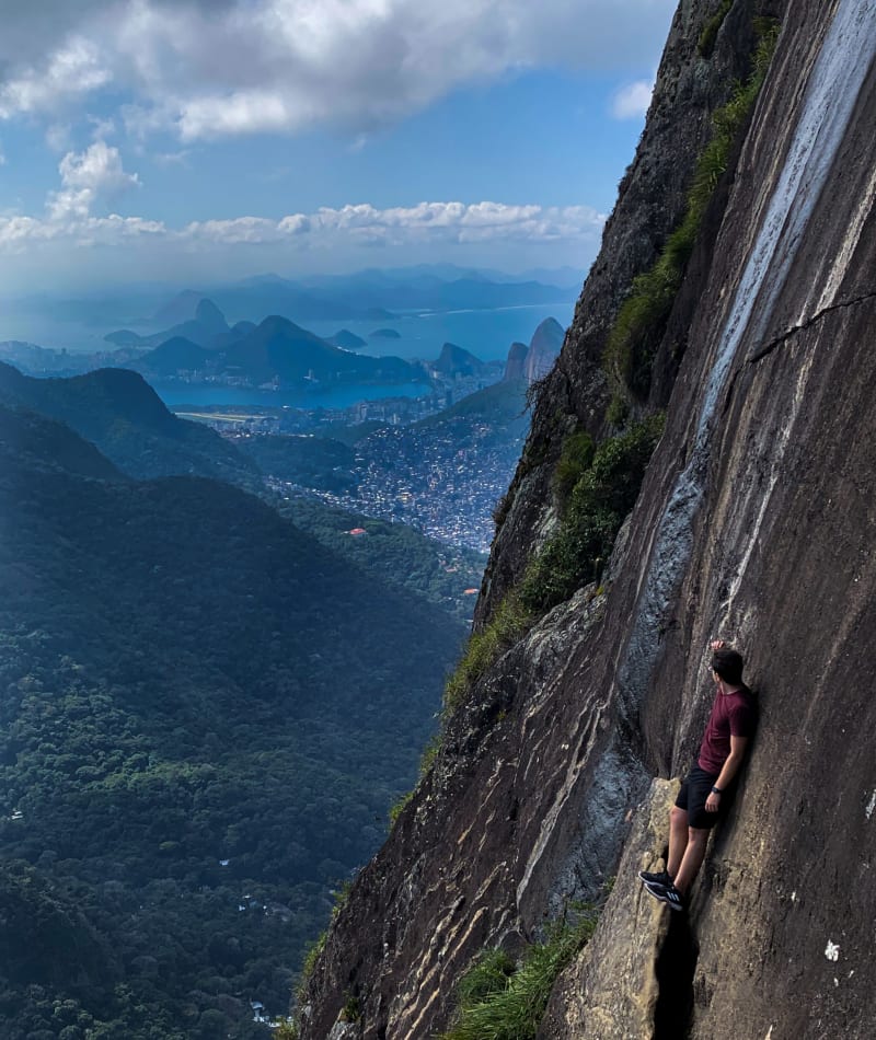 copacabana beach view from pedra da gavea, rio de janeiro