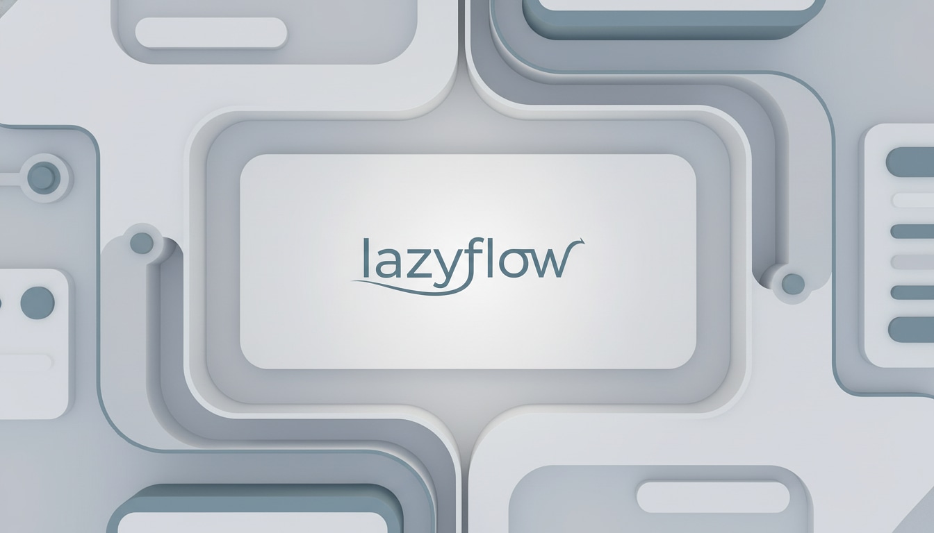 LazyFlow.com brand mockup