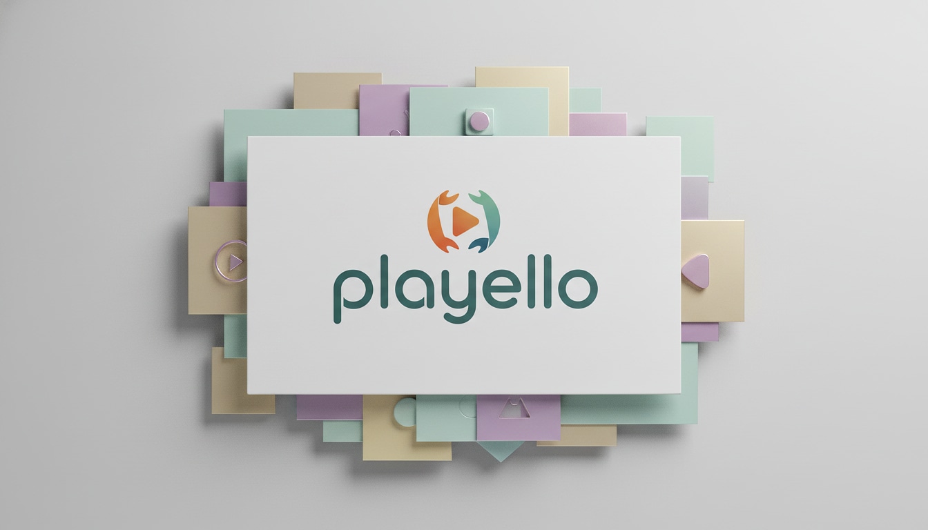 Playello.com brand mockup