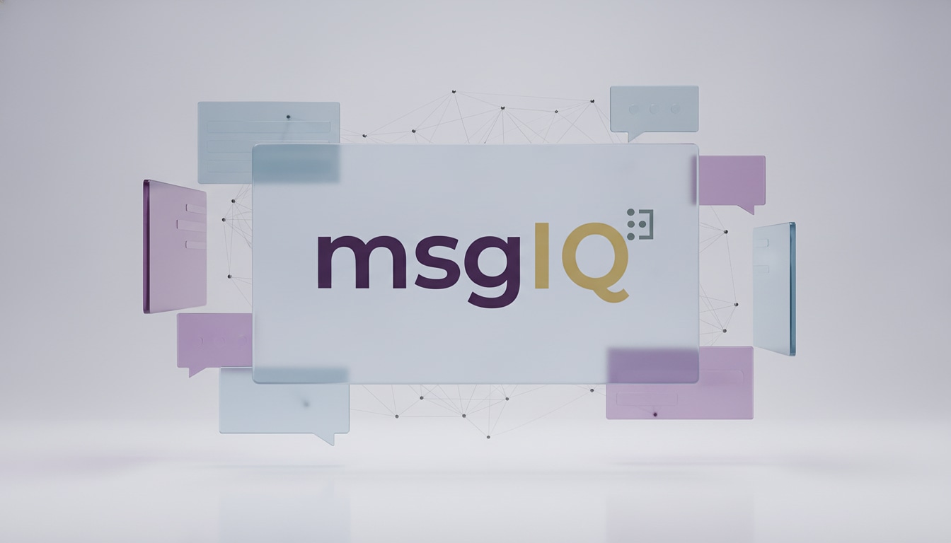 msgIQ.com brand mockup