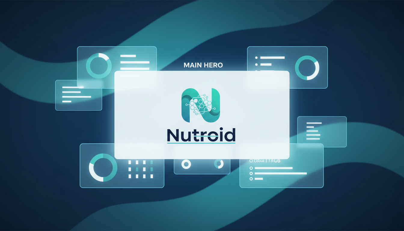 nutroid.com brand mockup