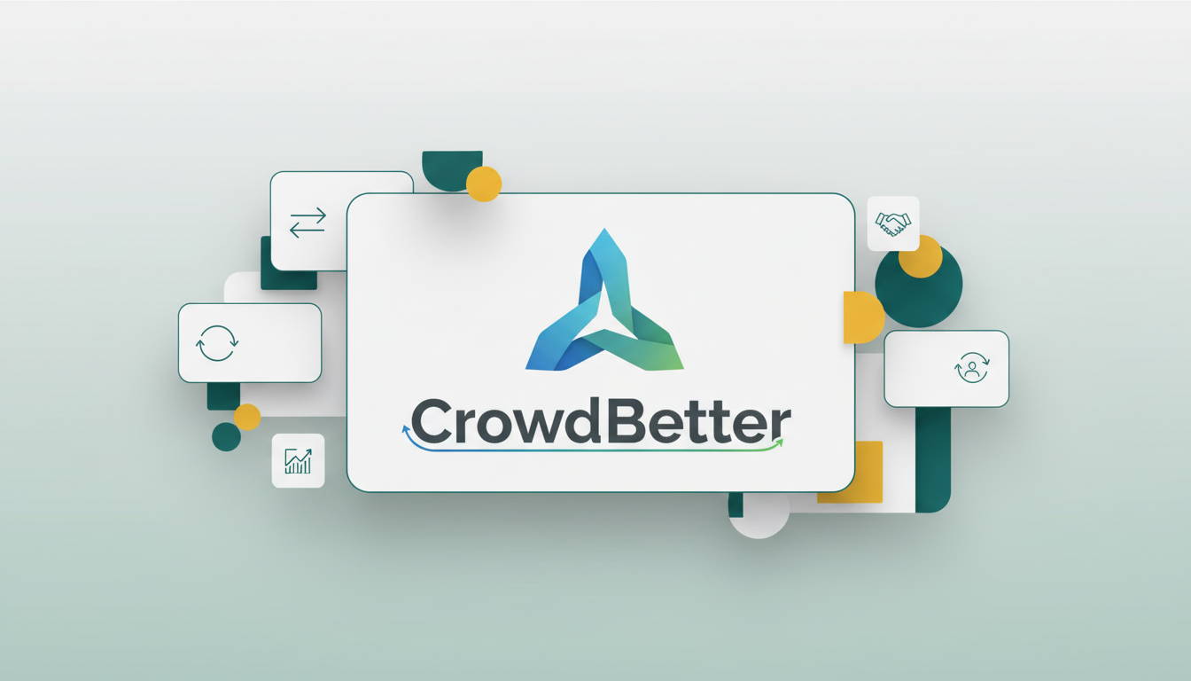 crowdbetter.com brand mockup